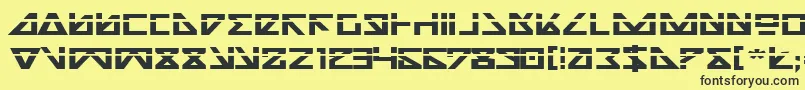 Nickbel Font – Black Fonts on Yellow Background