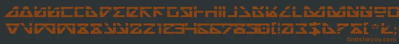 Шрифт Nickbel – коричневые шрифты на чёрном фоне