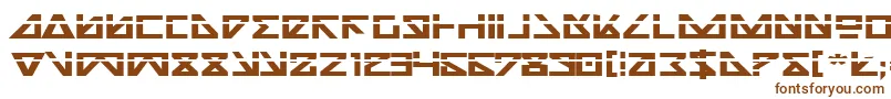 Nickbel-Schriftart – Braune Schriften auf weißem Hintergrund