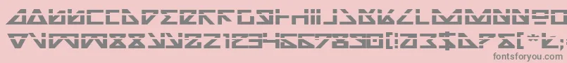 Nickbel-Schriftart – Graue Schriften auf rosa Hintergrund