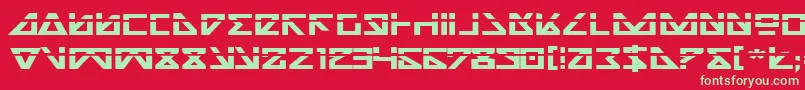 フォントNickbel – 赤い背景に緑の文字