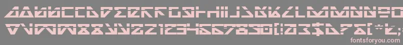 フォントNickbel – 灰色の背景にピンクのフォント