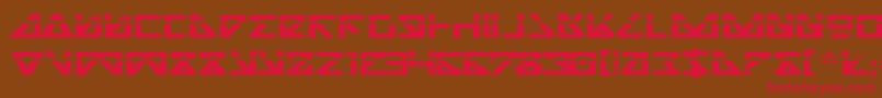 Nickbel Font – Red Fonts on Brown Background