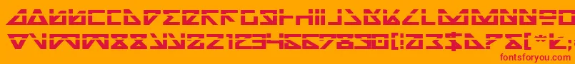 Nickbel Font – Red Fonts on Orange Background