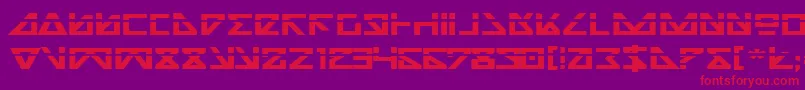 Nickbel Font – Red Fonts on Purple Background