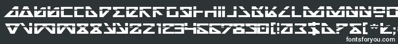 Nickbel Font – White Fonts on Black Background