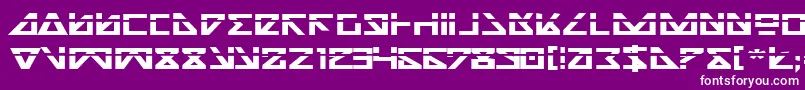 Nickbel-Schriftart – Weiße Schriften auf violettem Hintergrund