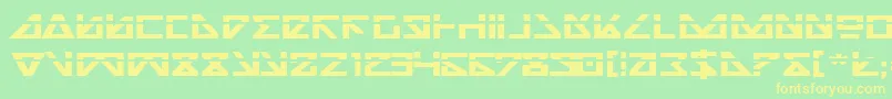Шрифт Nickbel – жёлтые шрифты на зелёном фоне