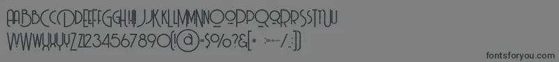 Billionairemediumgrunge Font – Black Fonts on Gray Background