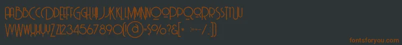 Billionairemediumgrunge Font – Brown Fonts on Black Background