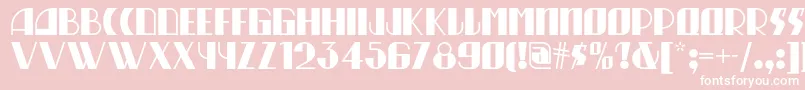 Munchausennf Font – White Fonts on Pink Background