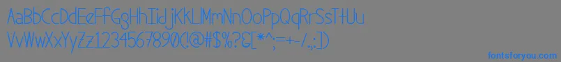 SexCandy Font – Blue Fonts on Gray Background