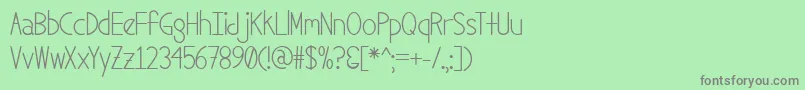 fuente SexCandy – Fuentes Grises Sobre Fondo Verde