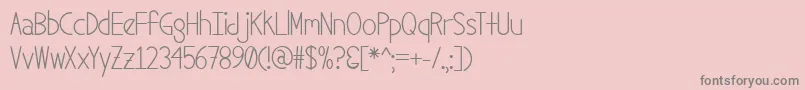 SexCandy Font – Gray Fonts on Pink Background
