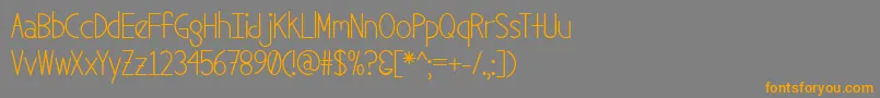 SexCandy Font – Orange Fonts on Gray Background