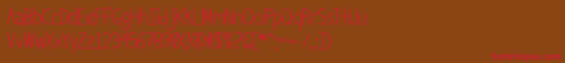 SexCandy-Schriftart – Rote Schriften auf braunem Hintergrund