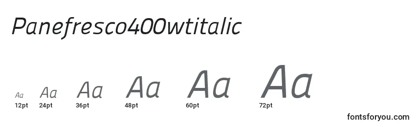 Panefresco400wtitalic Font Sizes