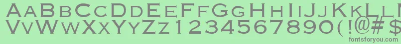 EngraverLight Font – Gray Fonts on Green Background