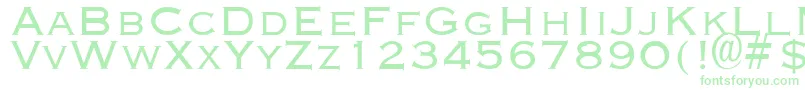 EngraverLight Font – Green Fonts on White Background