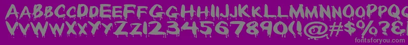 Paintdrp Font – Gray Fonts on Purple Background