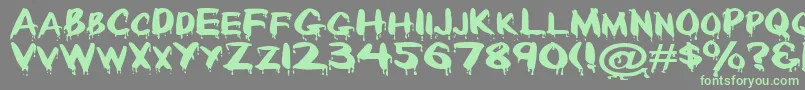Подробнее о шрифте Paintdrp Шрифт Paintdrp – зелёные шрифты на сером фоне