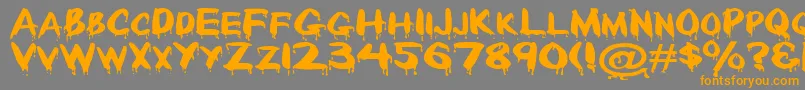 Шрифт Paintdrp – оранжевые шрифты на сером фоне