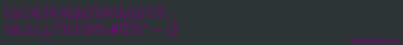 RiddleUpright Font – Purple Fonts on Black Background