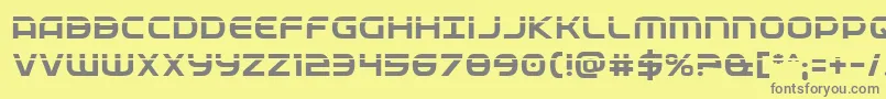 Fedservicelaser Font – Gray Fonts on Yellow Background