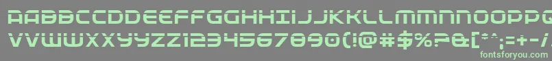 Шрифт Fedservicelaser – зелёные шрифты на сером фоне