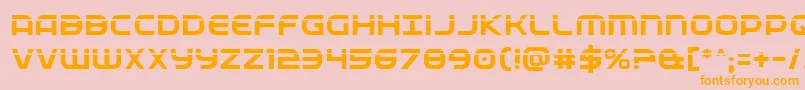 Fedservicelaser Font – Orange Fonts on Pink Background