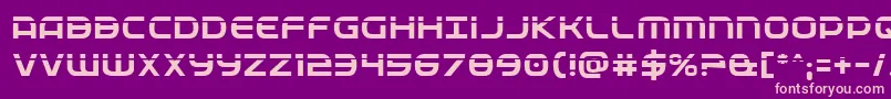 Fedservicelaser Font – Pink Fonts on Purple Background
