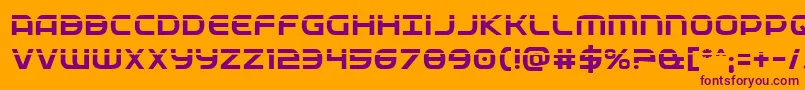 Fedservicelaser Font – Purple Fonts on Orange Background