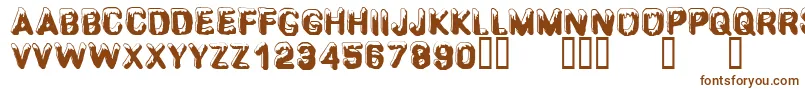 CfsnowballRegular Font – Brown Fonts on White Background