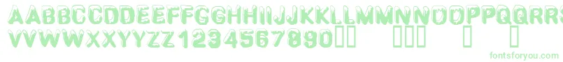 CfsnowballRegular Font – Green Fonts on White Background