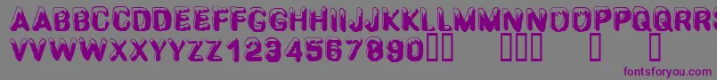 CfsnowballRegular Font – Purple Fonts on Gray Background