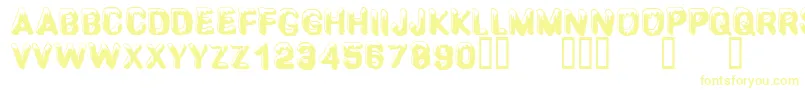 CfsnowballRegular Font – Yellow Fonts on White Background