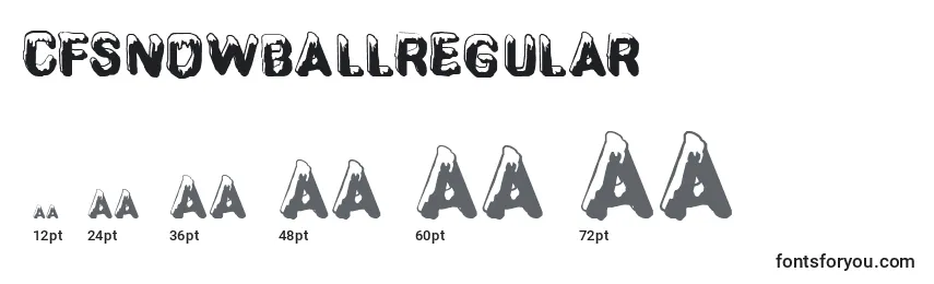 CfsnowballRegular Font Sizes