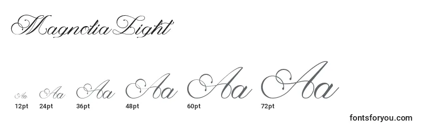 MagnoliaLight Font Sizes