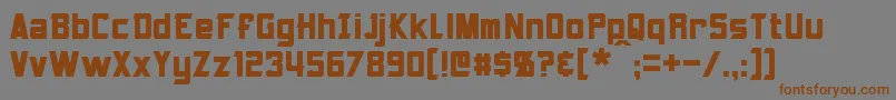 Armorhide Font – Brown Fonts on Gray Background