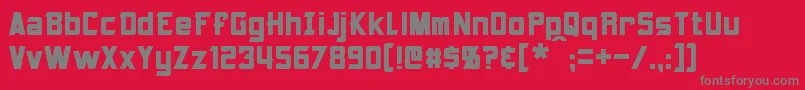 Armorhide Font – Gray Fonts on Red Background