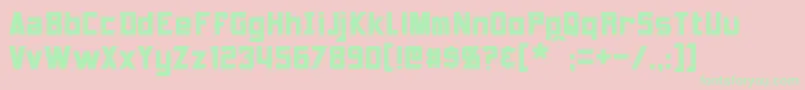 Armorhide Font – Green Fonts on Pink Background