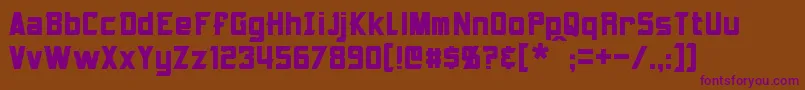 Шрифт Armorhide – фиолетовые шрифты на коричневом фоне