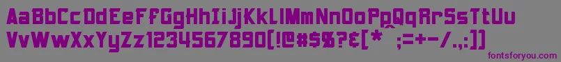 Armorhide Font – Purple Fonts on Gray Background