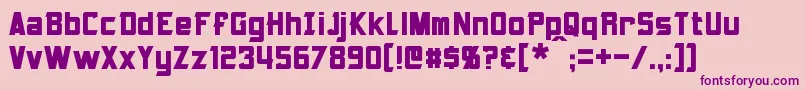 Armorhide Font – Purple Fonts on Pink Background