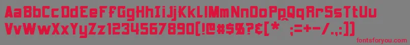 Armorhide Font – Red Fonts on Gray Background