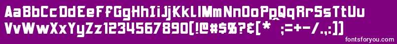 Armorhide Font – White Fonts on Purple Background