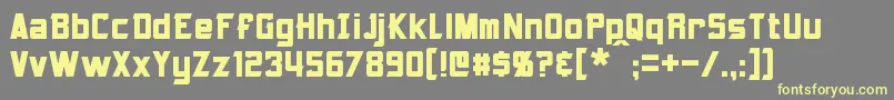 Armorhide Font – Yellow Fonts on Gray Background