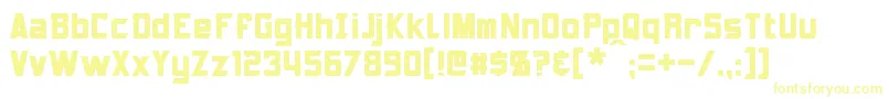 Шрифт Armorhide – жёлтые шрифты на белом фоне