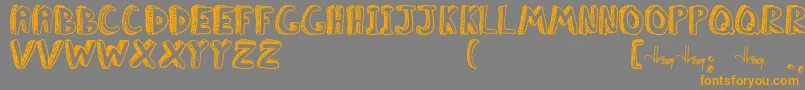 ClassboreddomJl Font – Orange Fonts on Gray Background