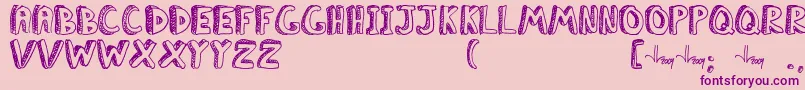 ClassboreddomJl Font – Purple Fonts on Pink Background